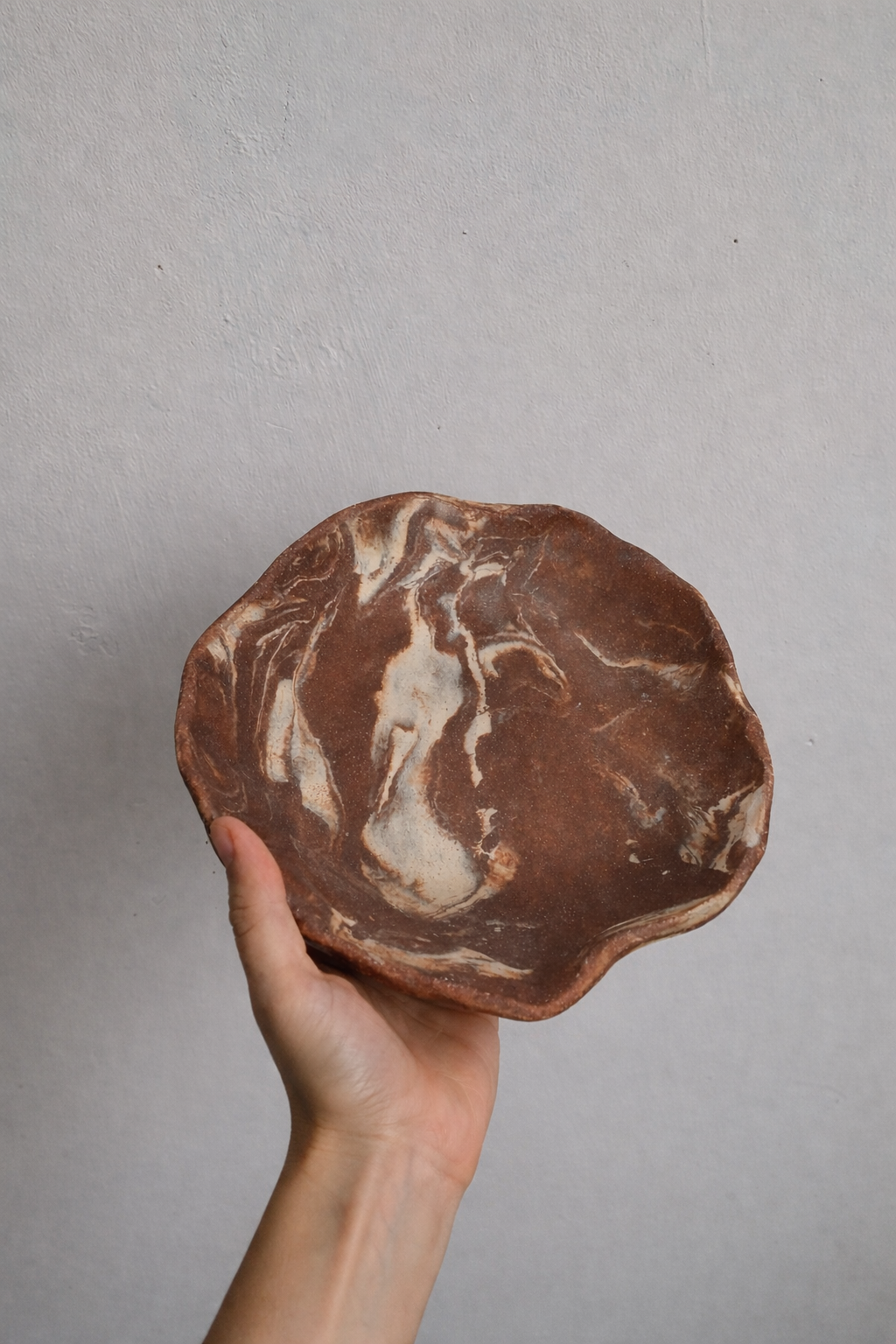 Plate “Marble Earth”