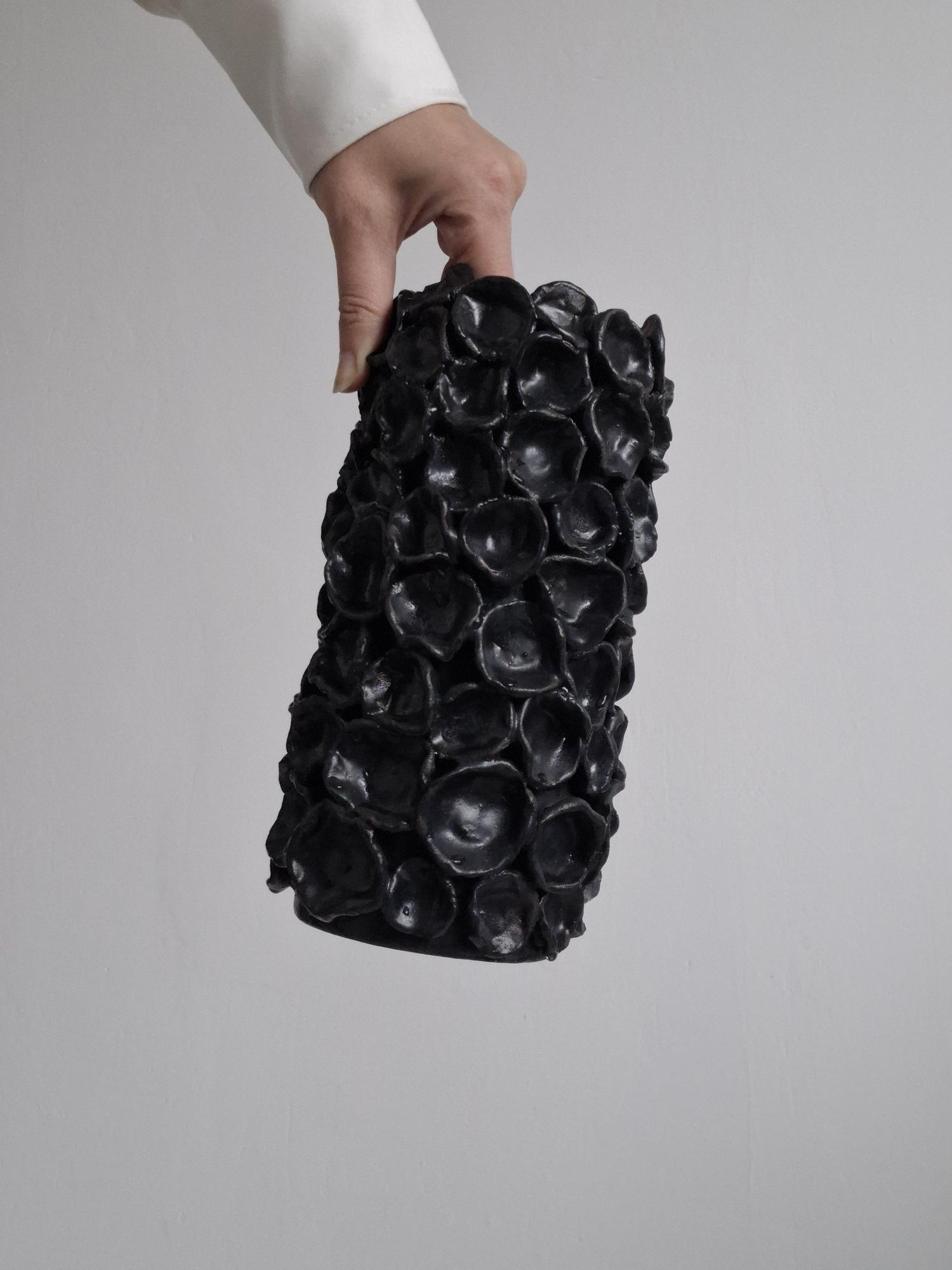 Sculptural Vase “Black Coral”