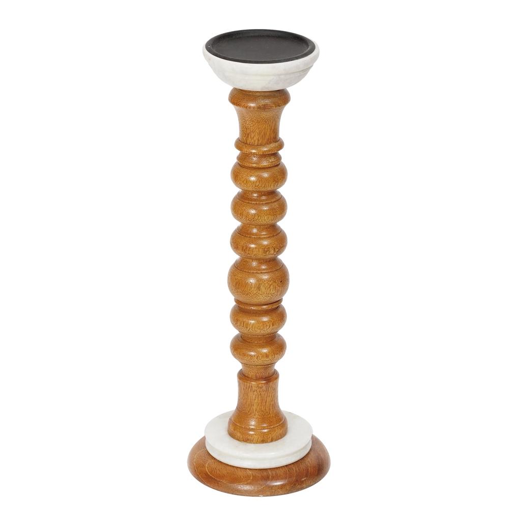 044918-1 / Подсвечник "Мрамор на дереве", 40 см