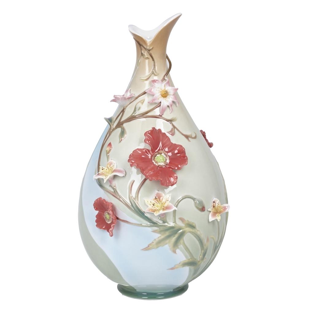 036246 / Ваза ручной лепки «Маки», 30см