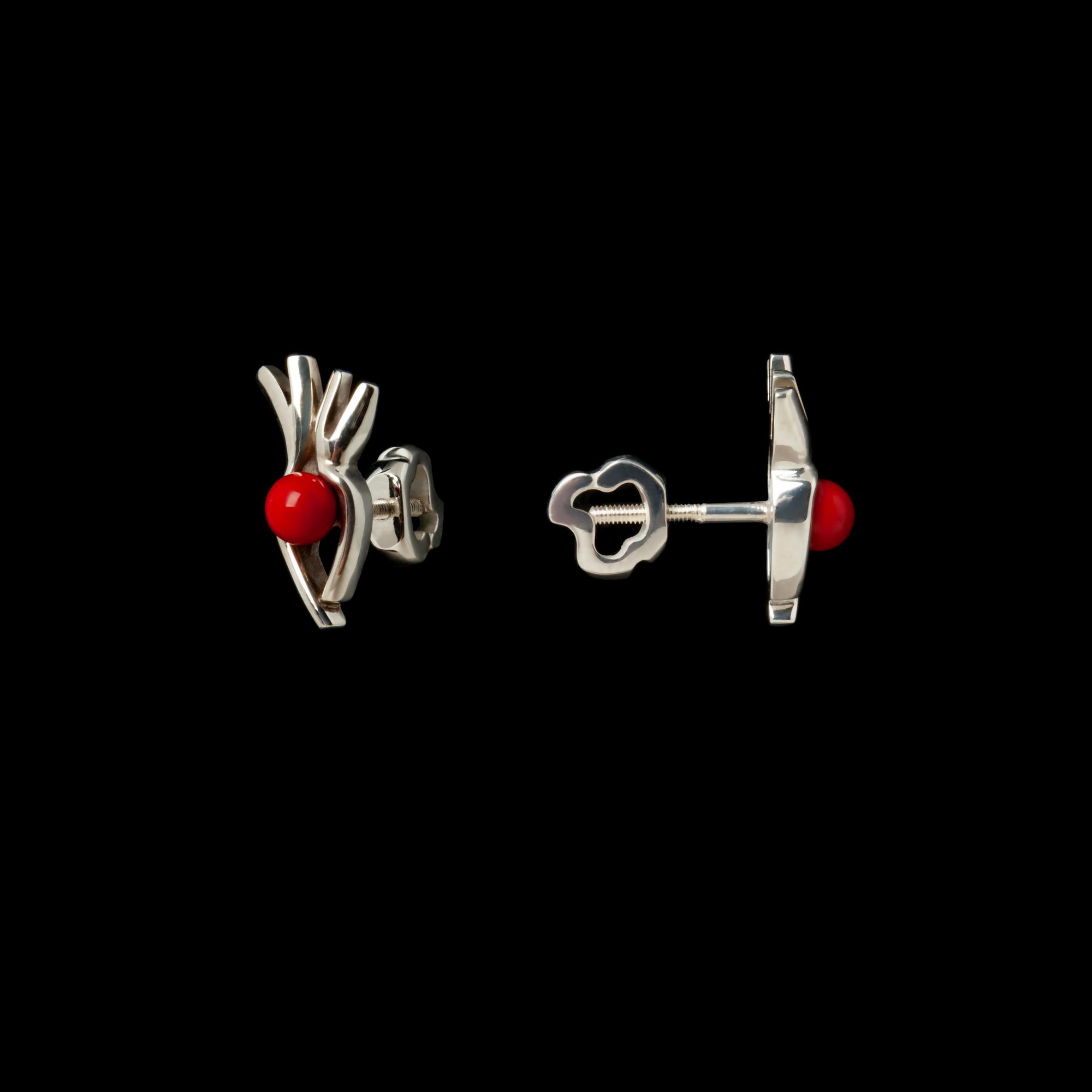Coral Earrings