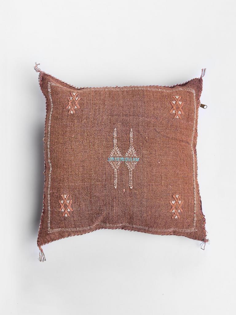 Марокканская подушка Сабра Marron