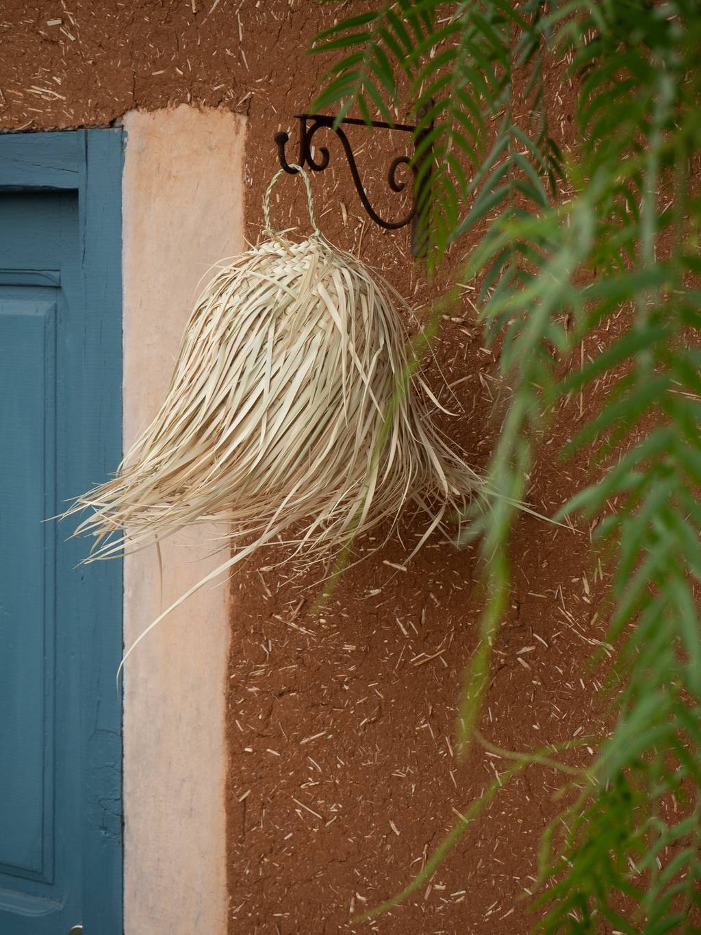 Маленький абажур из пальмовых листьев No2