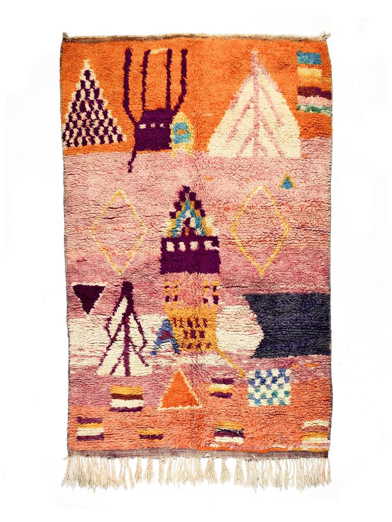 Берберский ковёр из овечьей шерсти Boujaad 251х155 см