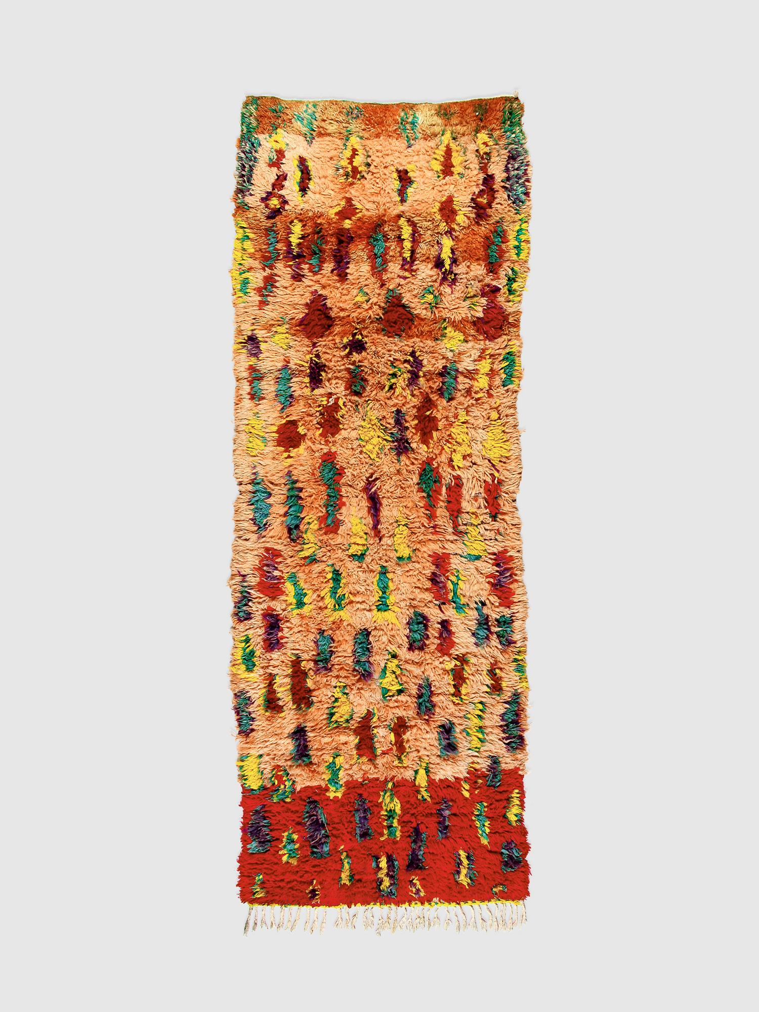 Винтажная марокканская дорожка Boujaad 275х93 см