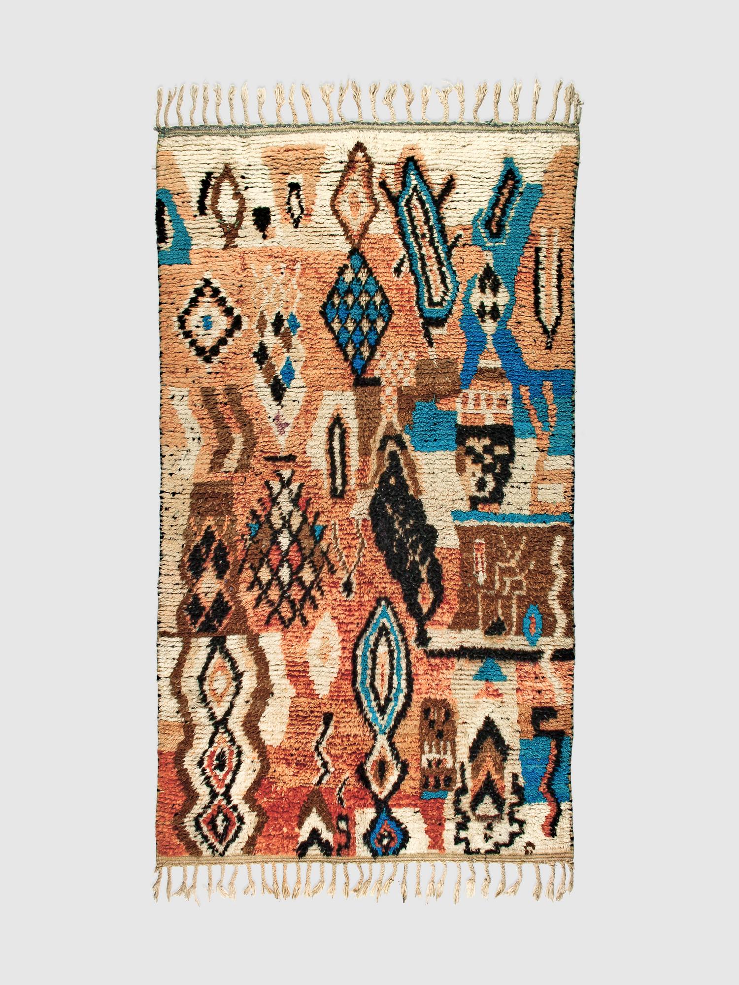 Марокканский ковёр из овечьей шерсти Boujaad 285х155 см