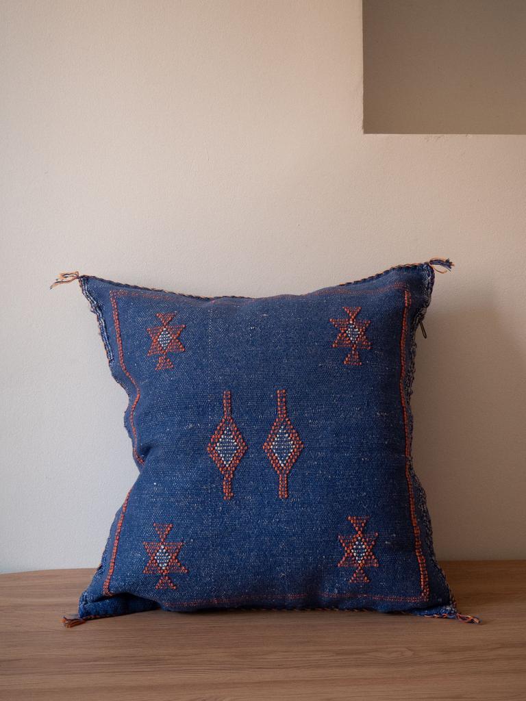 Марокканская подушка Сабра Denim Frambois