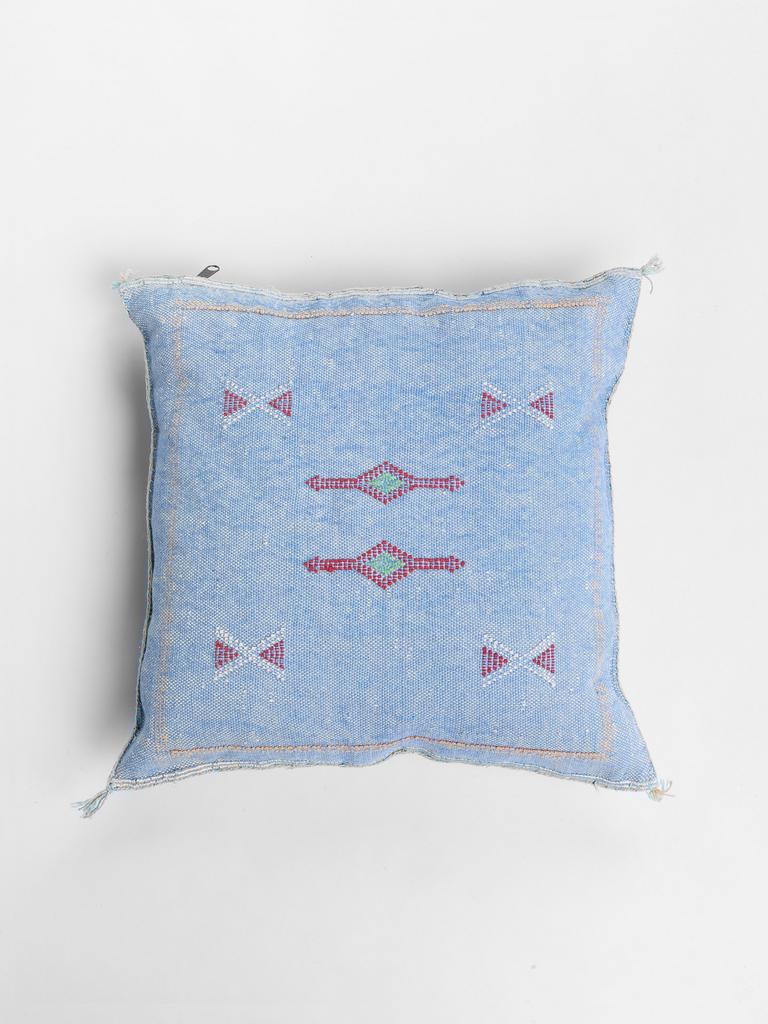 Марокканская подушка Сабра Denim Bleu