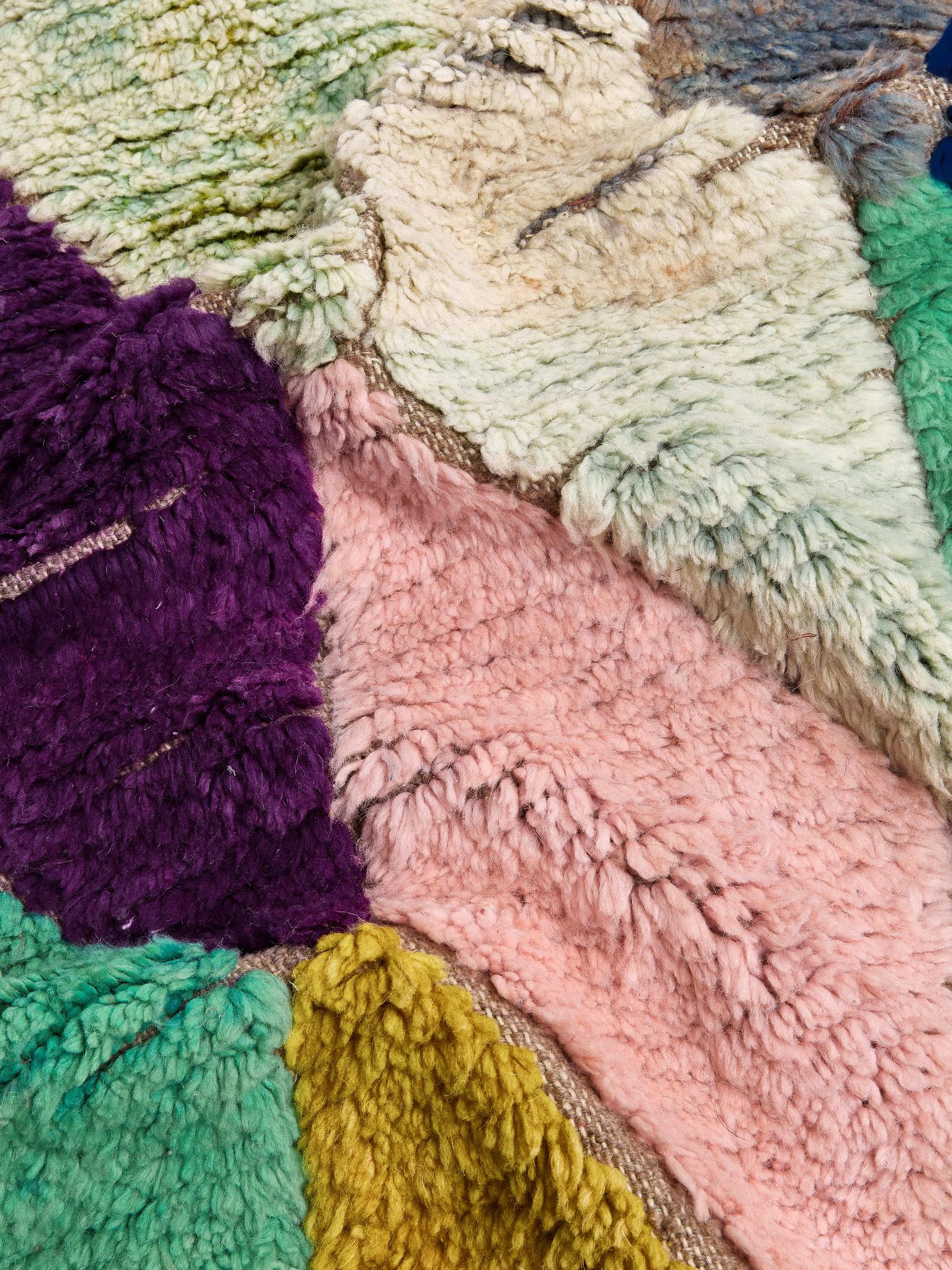 Берберский ковёр из овечьей шерсти Boujaad 150х105 см