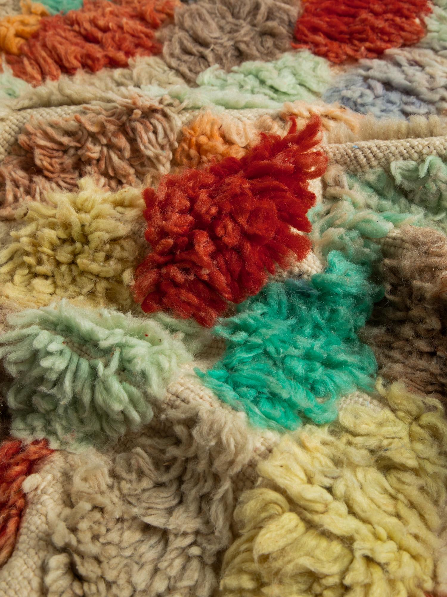 Берберский ковёр из овечьей шерсти Boujaad 155х100 см