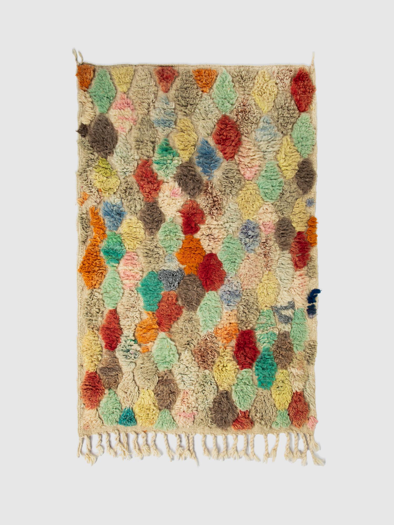 Берберский ковёр из овечьей шерсти Boujaad 155х100 см