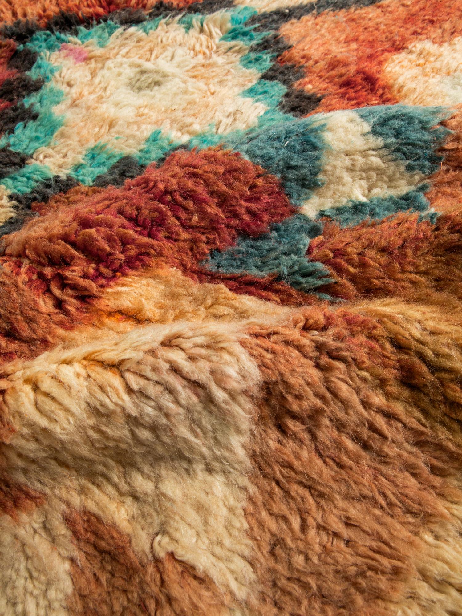 Берберский ковёр из овечьей шерсти Boujaad 150х100 см