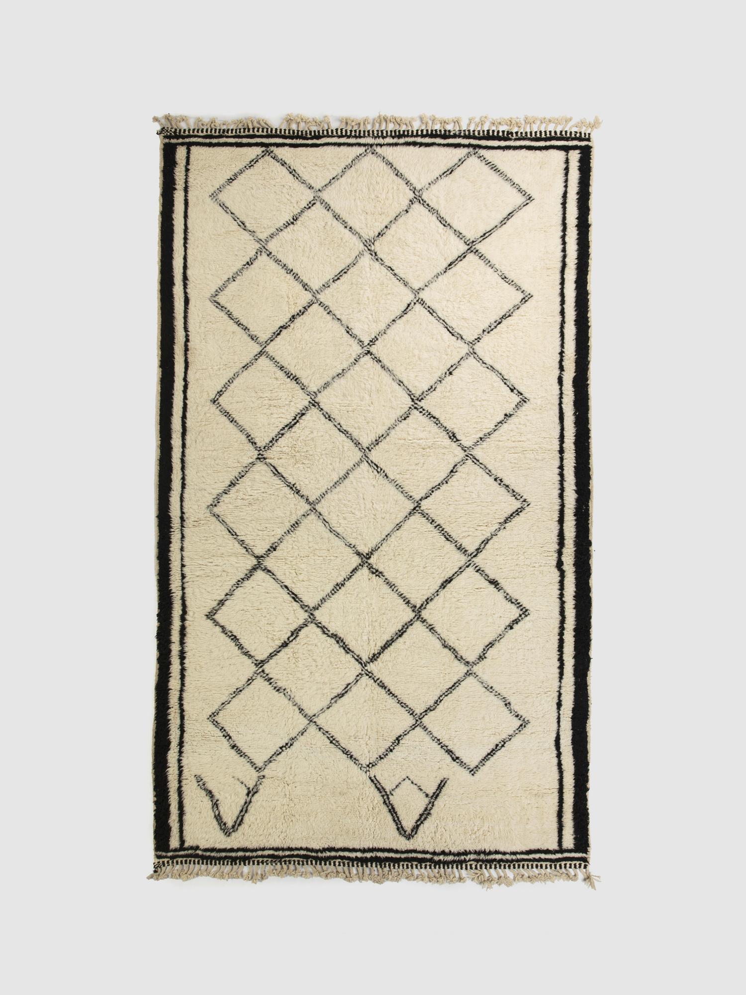 Винтажный марокканский ковёр Beni Ourain 320x215 см