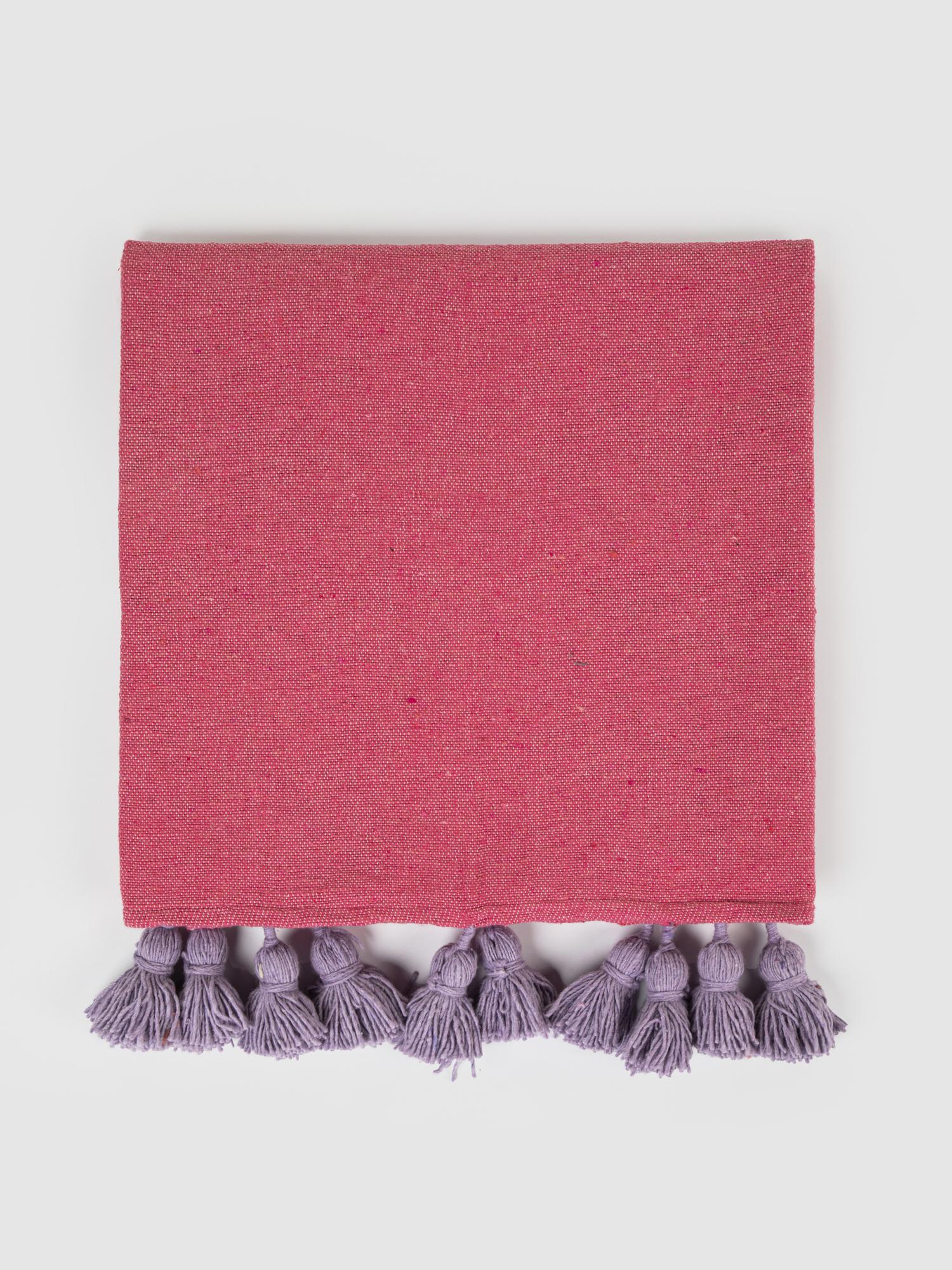 Марокканский плед с помпонами Nomad Chic "Marshi"