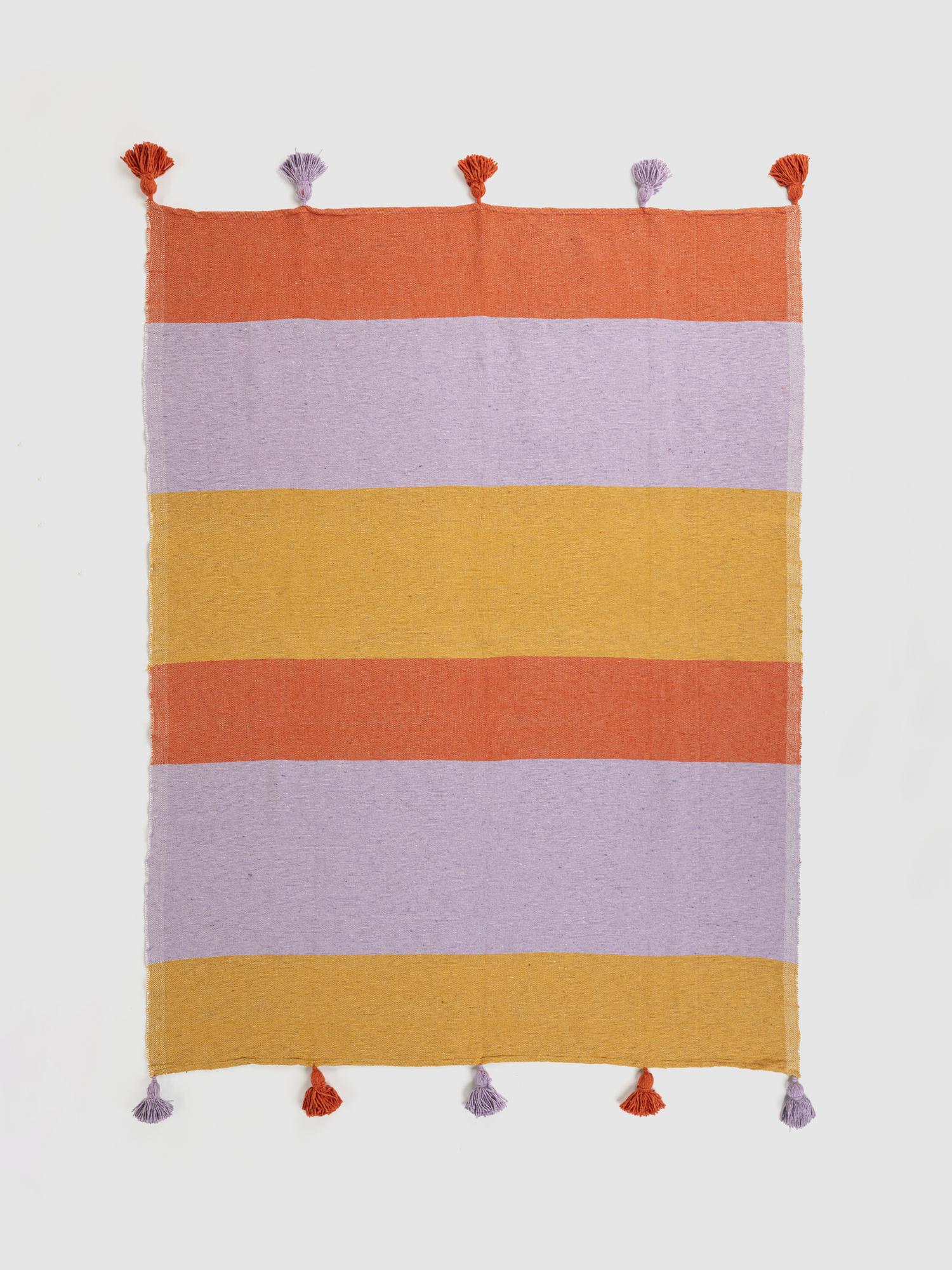 Марокканский плед с помпонами Nomad Chic "Tutti"