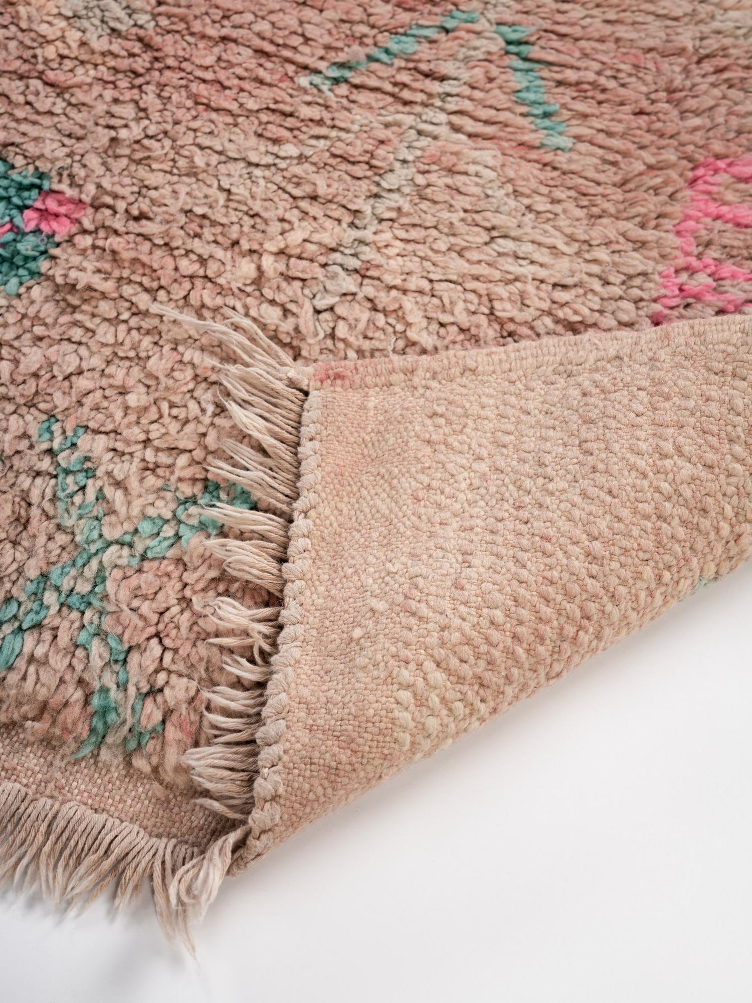 Берберский ковёр из овечьей шерсти Boujaad 140х104 см