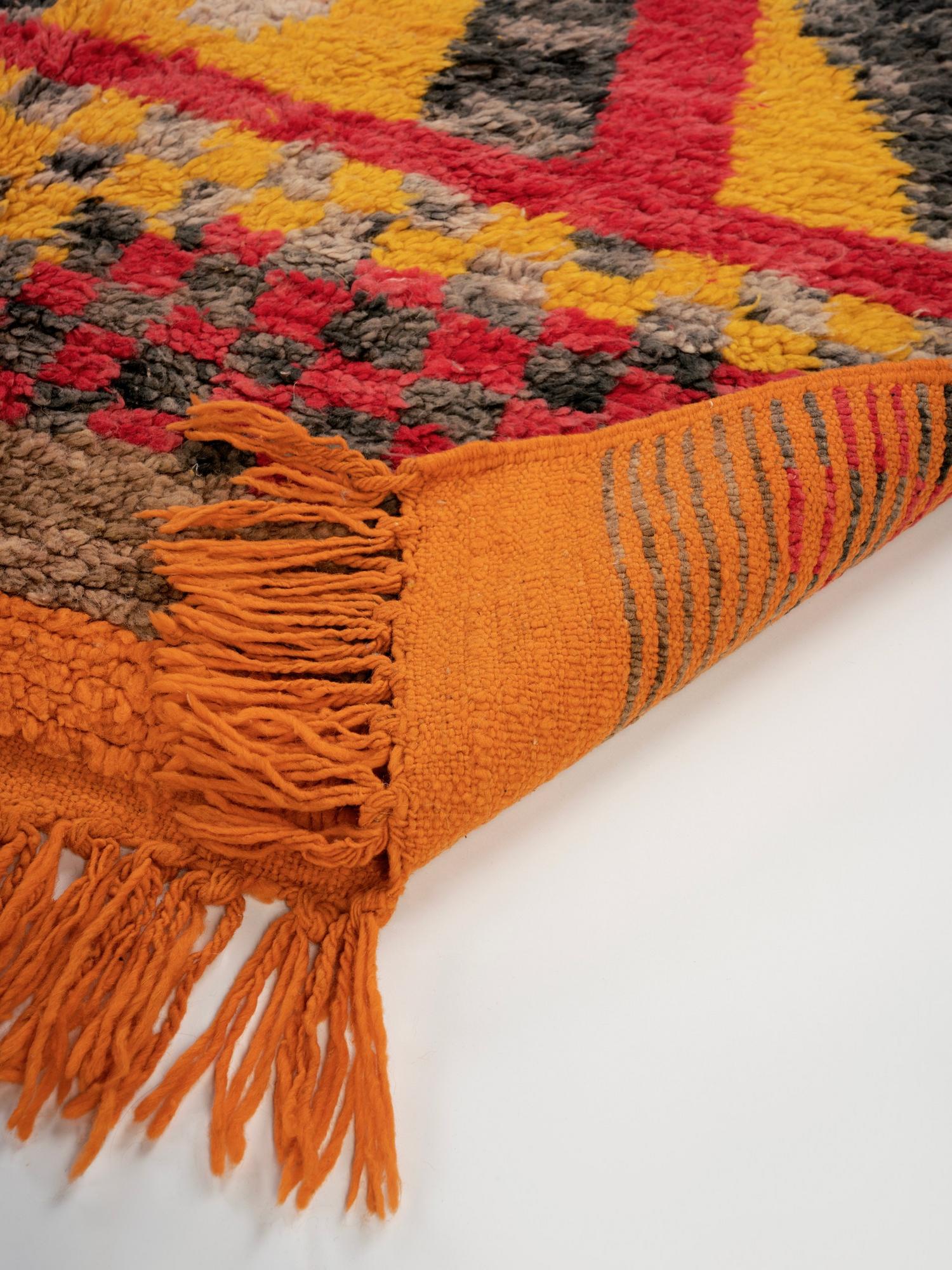 Берберский ковёр из овечьей шерсти Boujaad 280х146 см