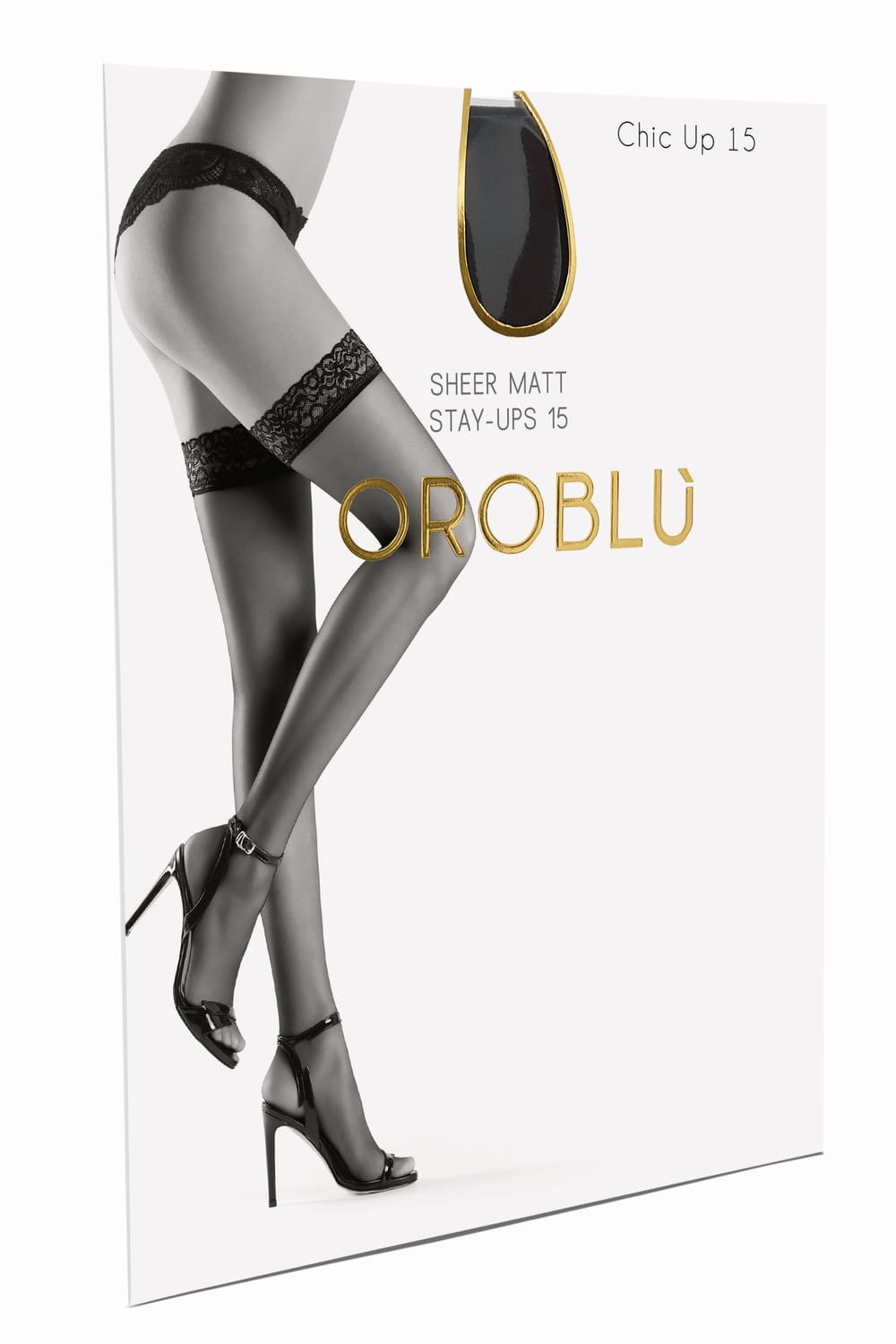 Чулки с кружевной каймой Oroblu Chic Up 15