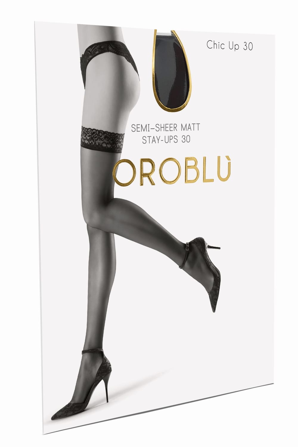 Чулки с кружевной каймой Oroblu Chic Up 30