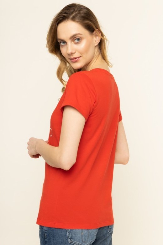 Футболка из хлопка с принтом Emporio Armani 164334 0P291