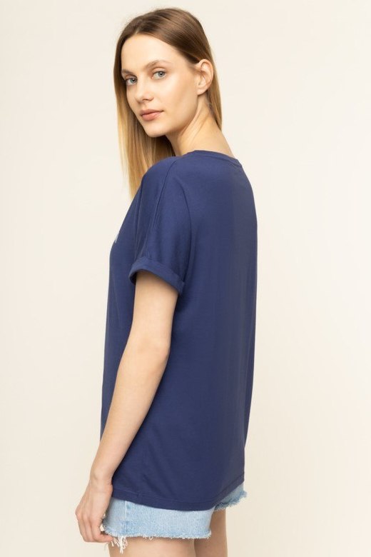 Футболка женская из хлопка Emporio Armani 262633 0P340