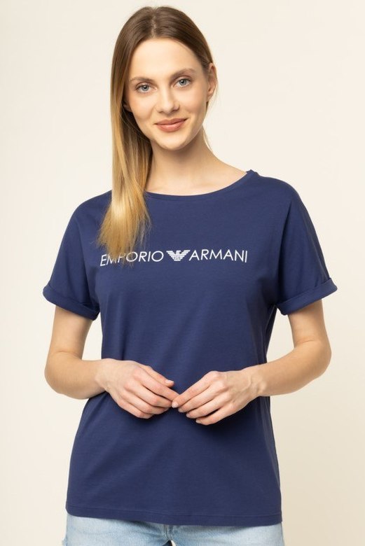 Футболка женская из хлопка Emporio Armani 262633 0P340