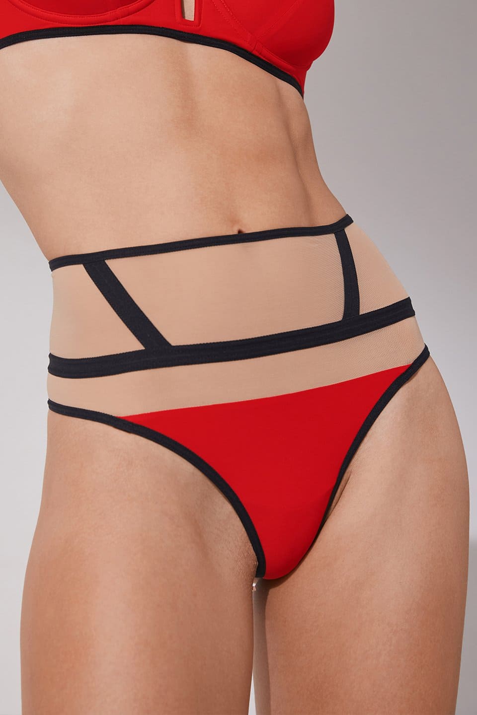 Трусы стринги с высокой талией Opaak LAURA Sheer