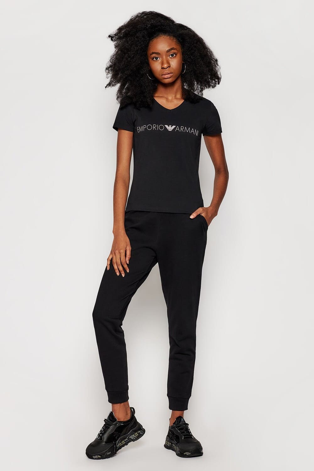 Комплект женский (футболка & леггинсы)  Emporio Armani 163321/164162 1P227