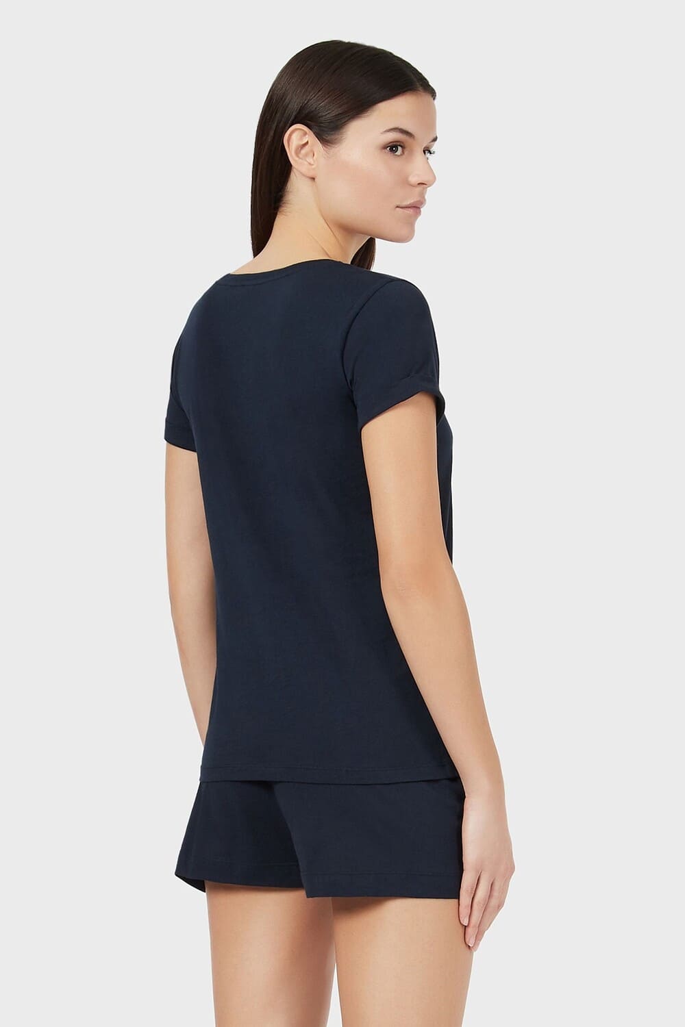 Короткая пижама из экологичной ткани (футболка & шорты) Emporio Armani 164448 1P255
