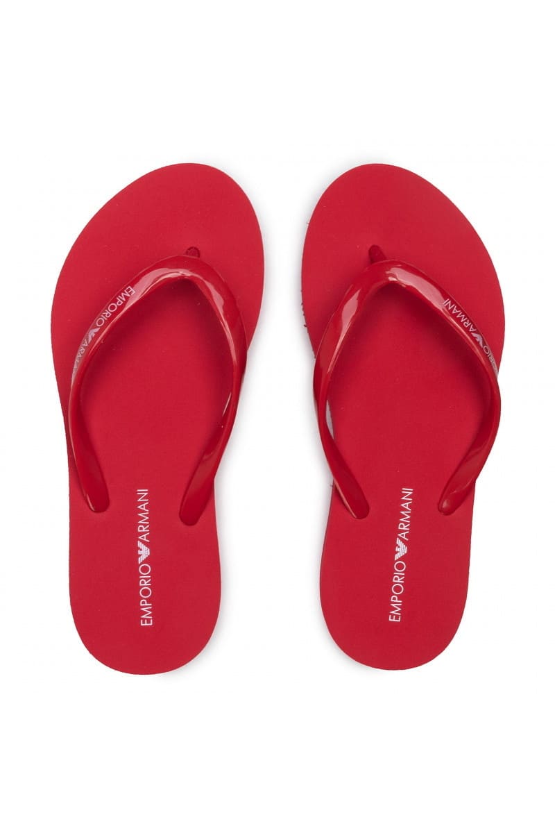 Шлепанцы пляжные с логотипом Emporio Armani X3QS05 XM766