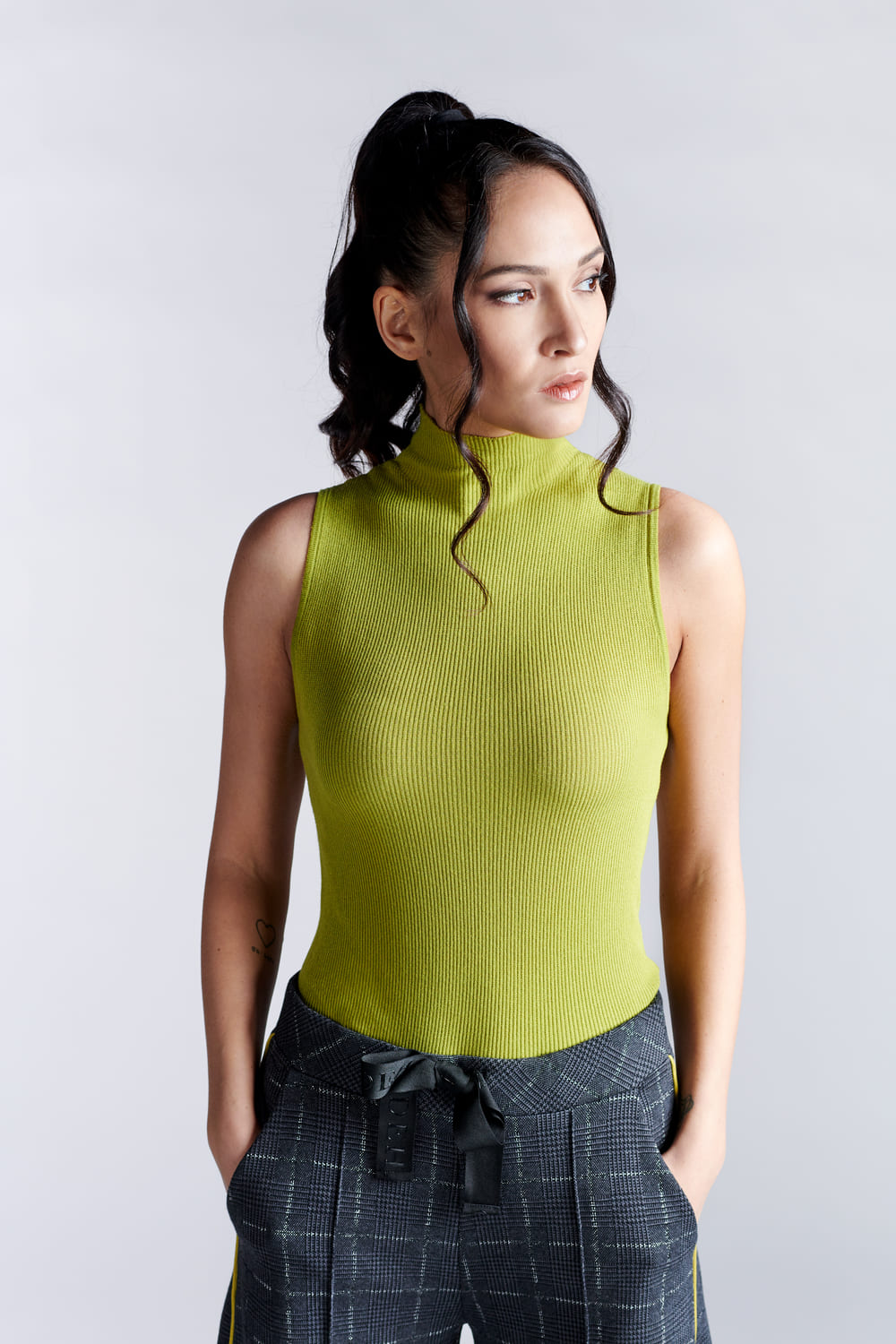 Топ облегающего кроя в рубчик DEHA D53580