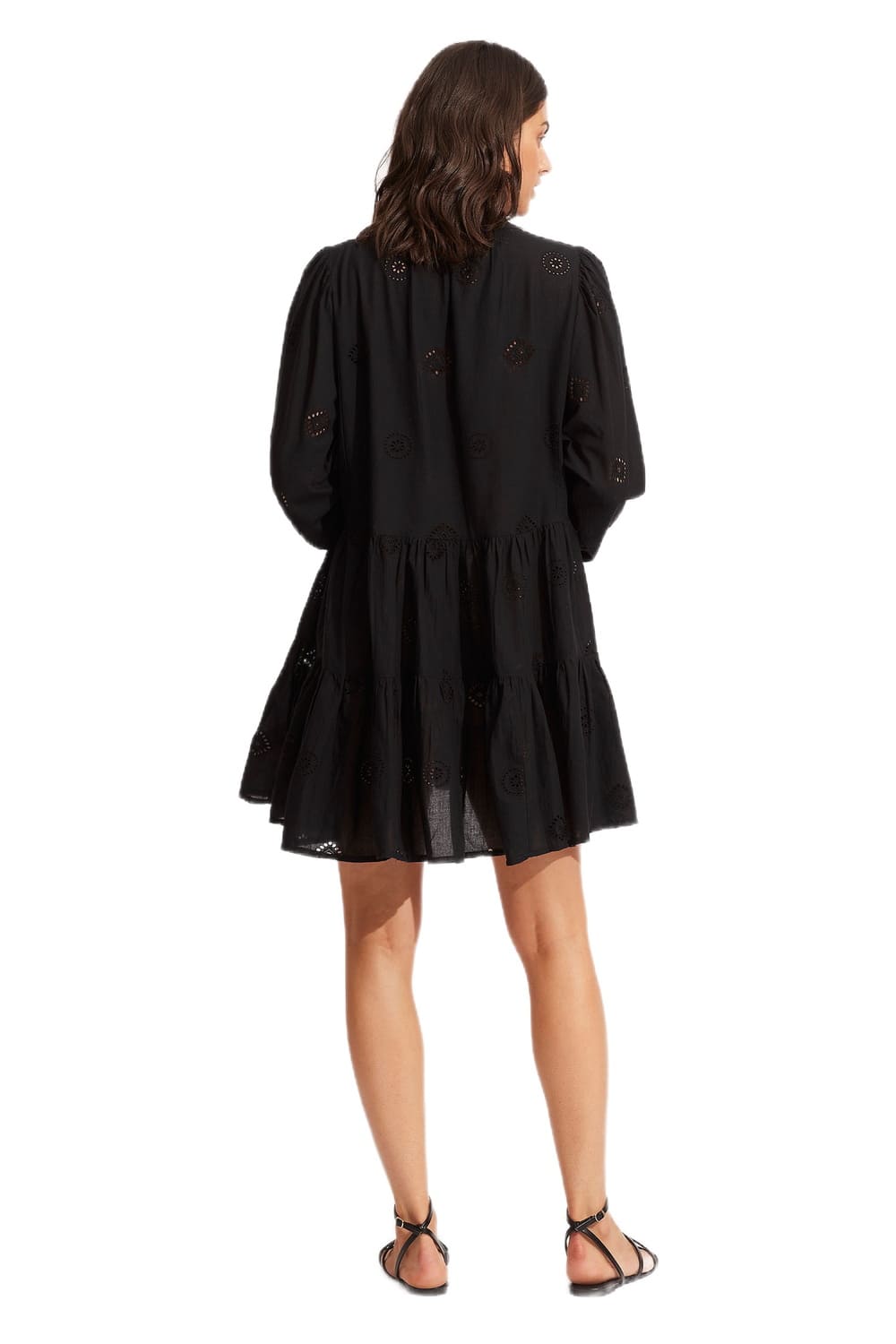 Многоярусное платье с вышивкой из хлопка Seafolly 54155-DR