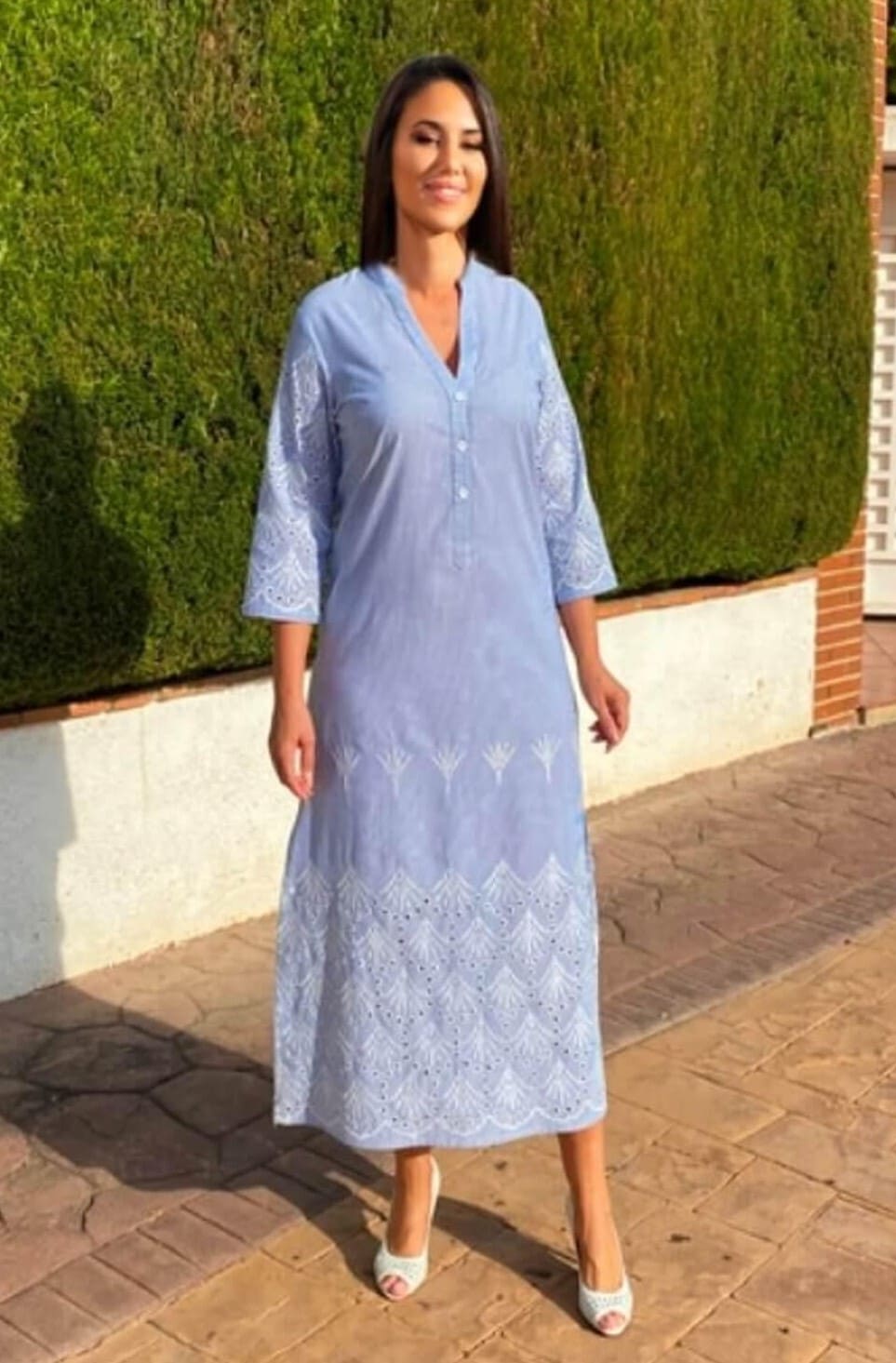 Летнее платье-туника из хлопка Fresh Cotton 22F-536 C