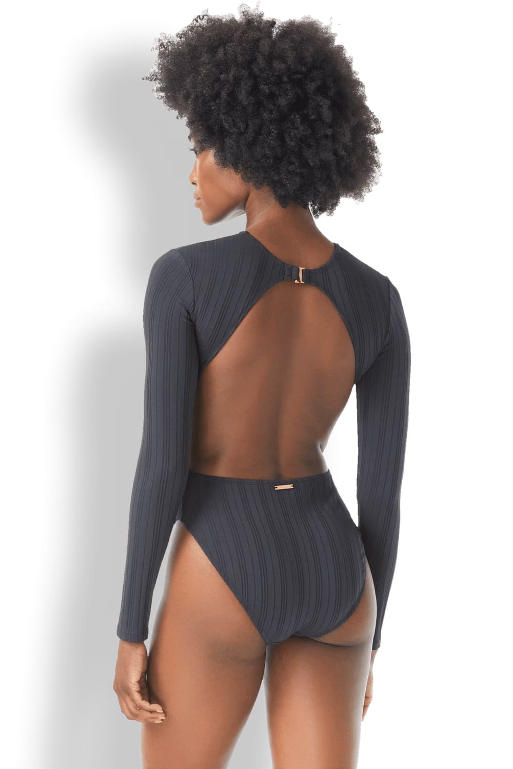 Слитный купальник с открытой спиной и длинными рукавами Vince Camuto V69669