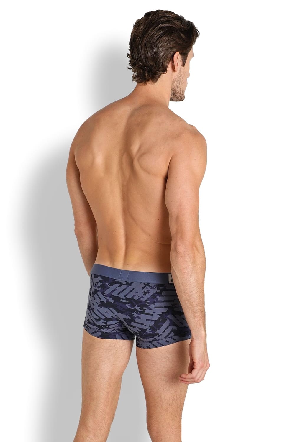 Мужские трусы боксеры из эластичного хлопка Emporio Armani 111389 2R509