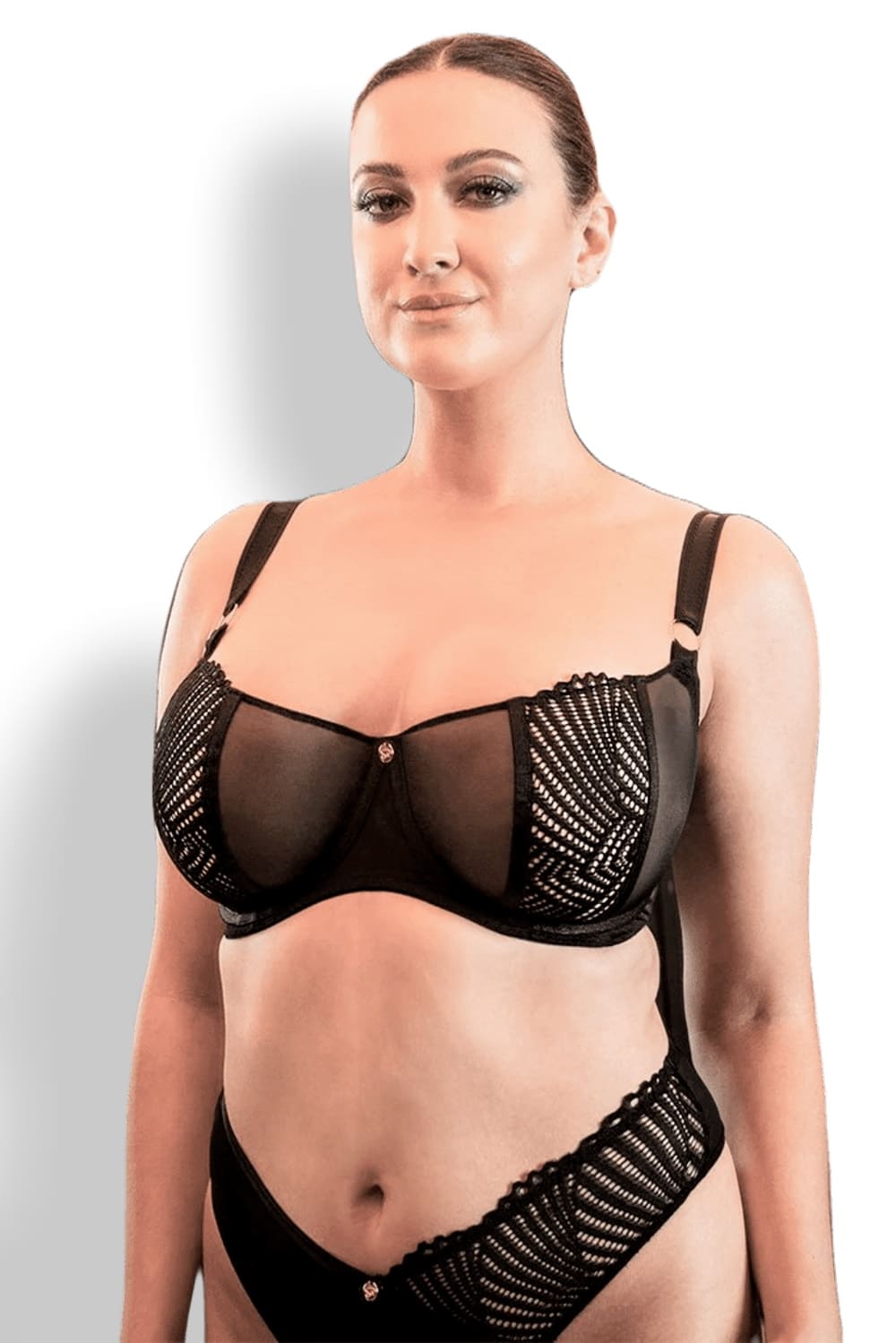 Бюстгальтер балконет на косточках Curvy Kate Scantilly Authority ST019100BLK