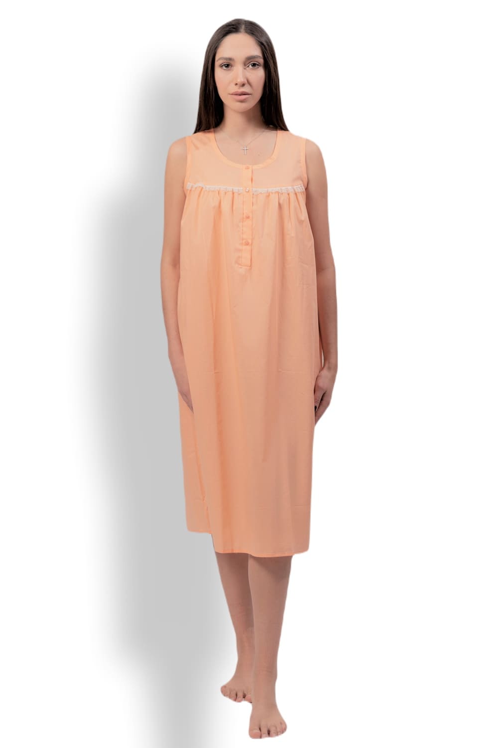 Ночная сорочка из батиста без рукава Linclalor 26235