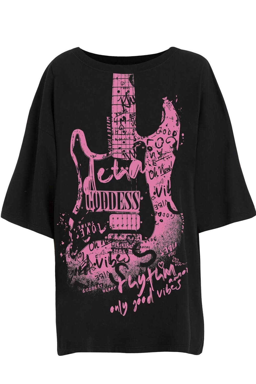 Футболка оверсайз с красочным принтом DEHA B74042