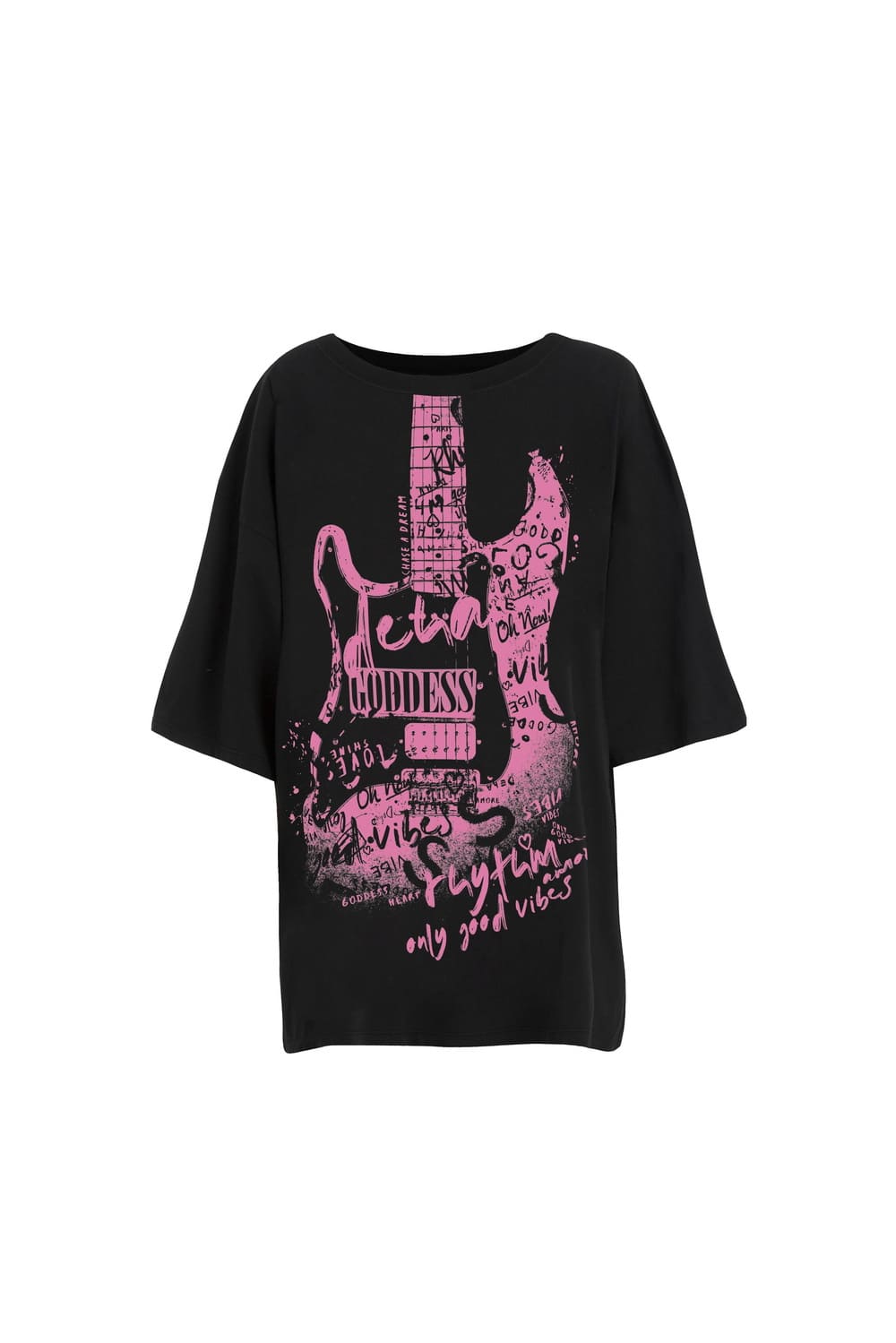 Футболка оверсайз с красочным принтом DEHA B74042
