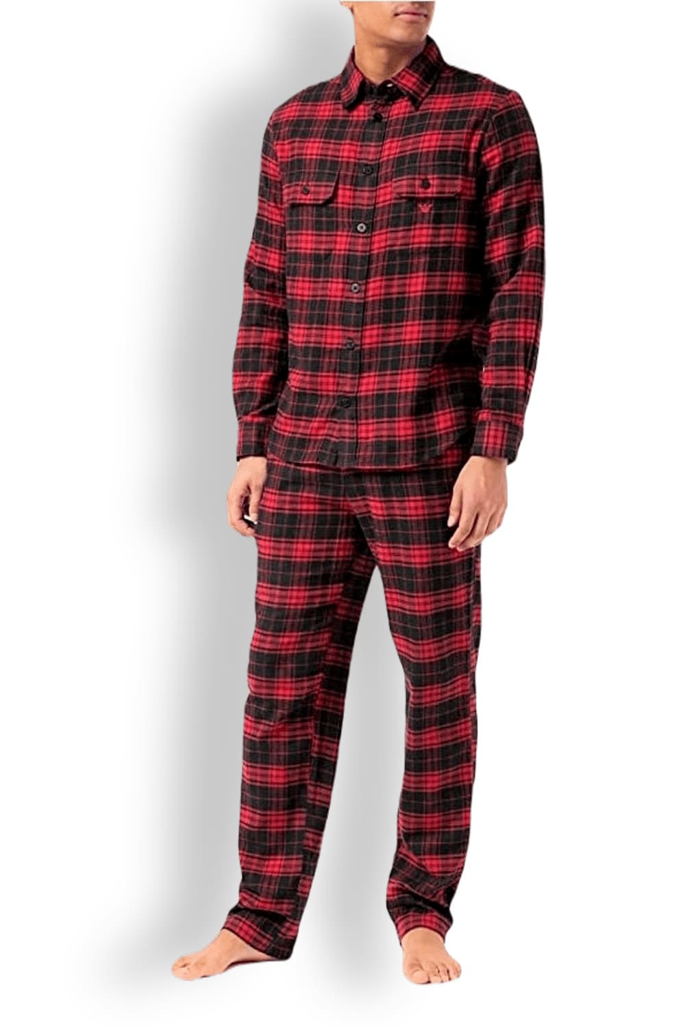 Мужской пижамный комплект из хлопка Emporio Armani 111993 2F576