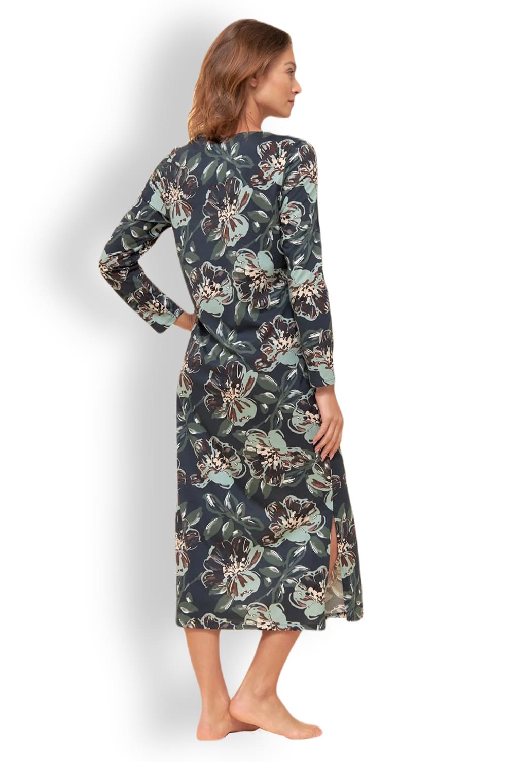 Женское ночное платье-сорочка с привлекательным цветочным принтом Rösch 1223668