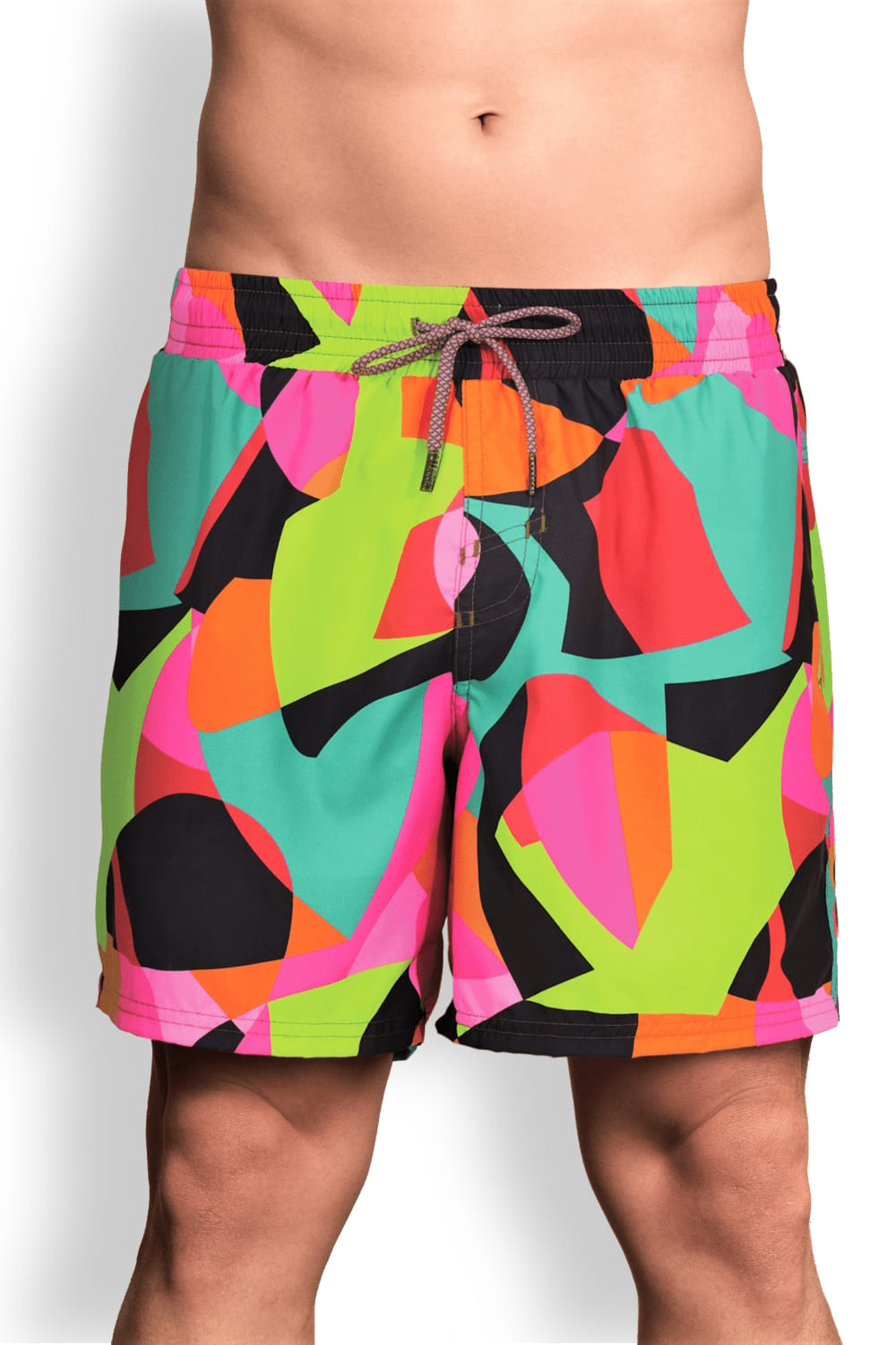 Мужскиие пляжные шорты с геометрическим принтом Maaji Rubik Cube Sailor 1049TSS065