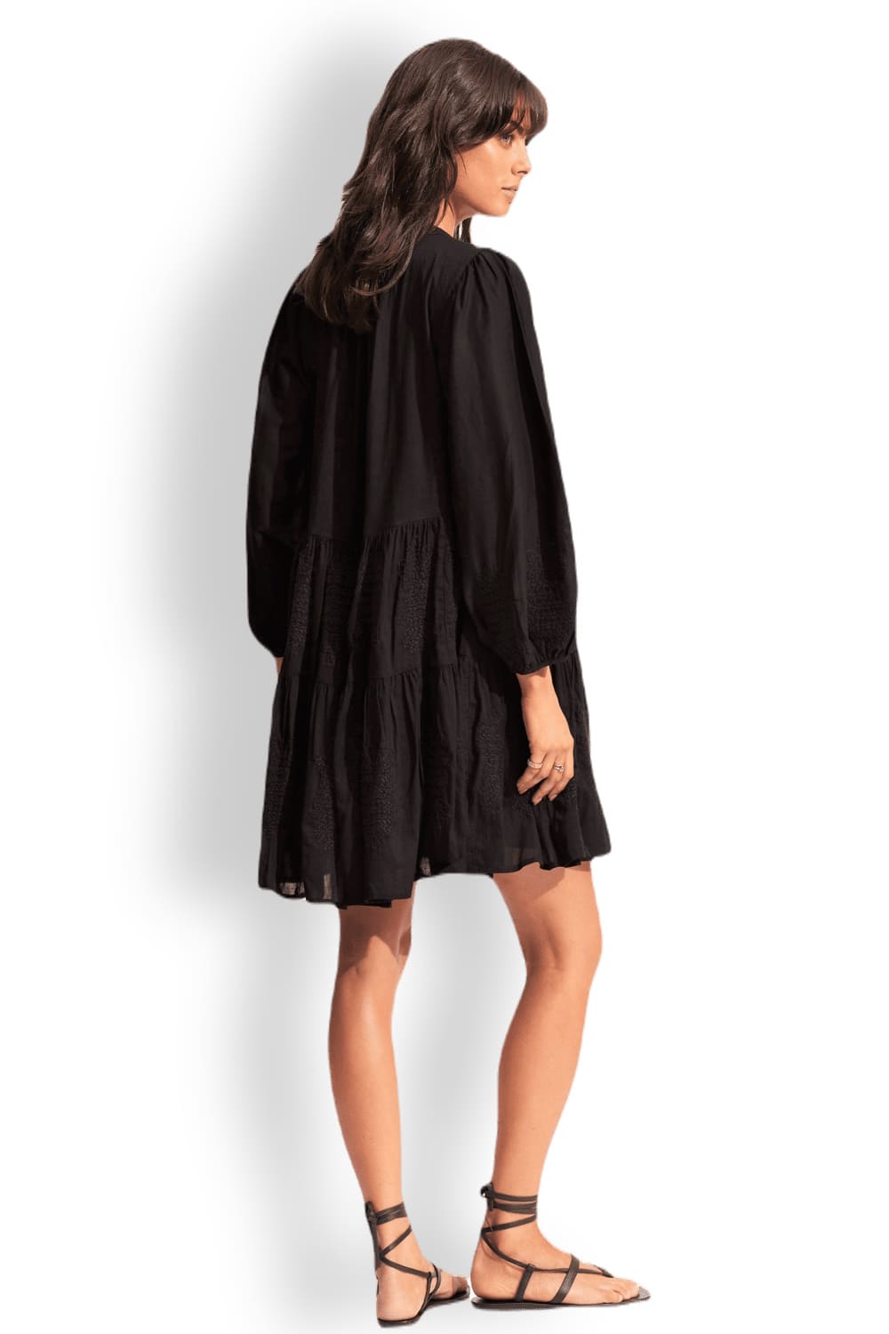 Ярусное платье с вышивкой из хлопка Seafolly 54897-DR