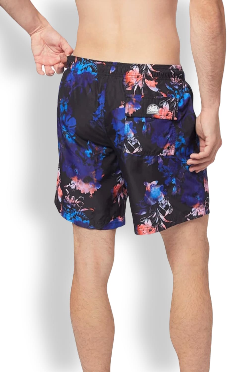 Длинные пляжные шорты с эластичным поясом и принтом Sundek M665BDRT4DR