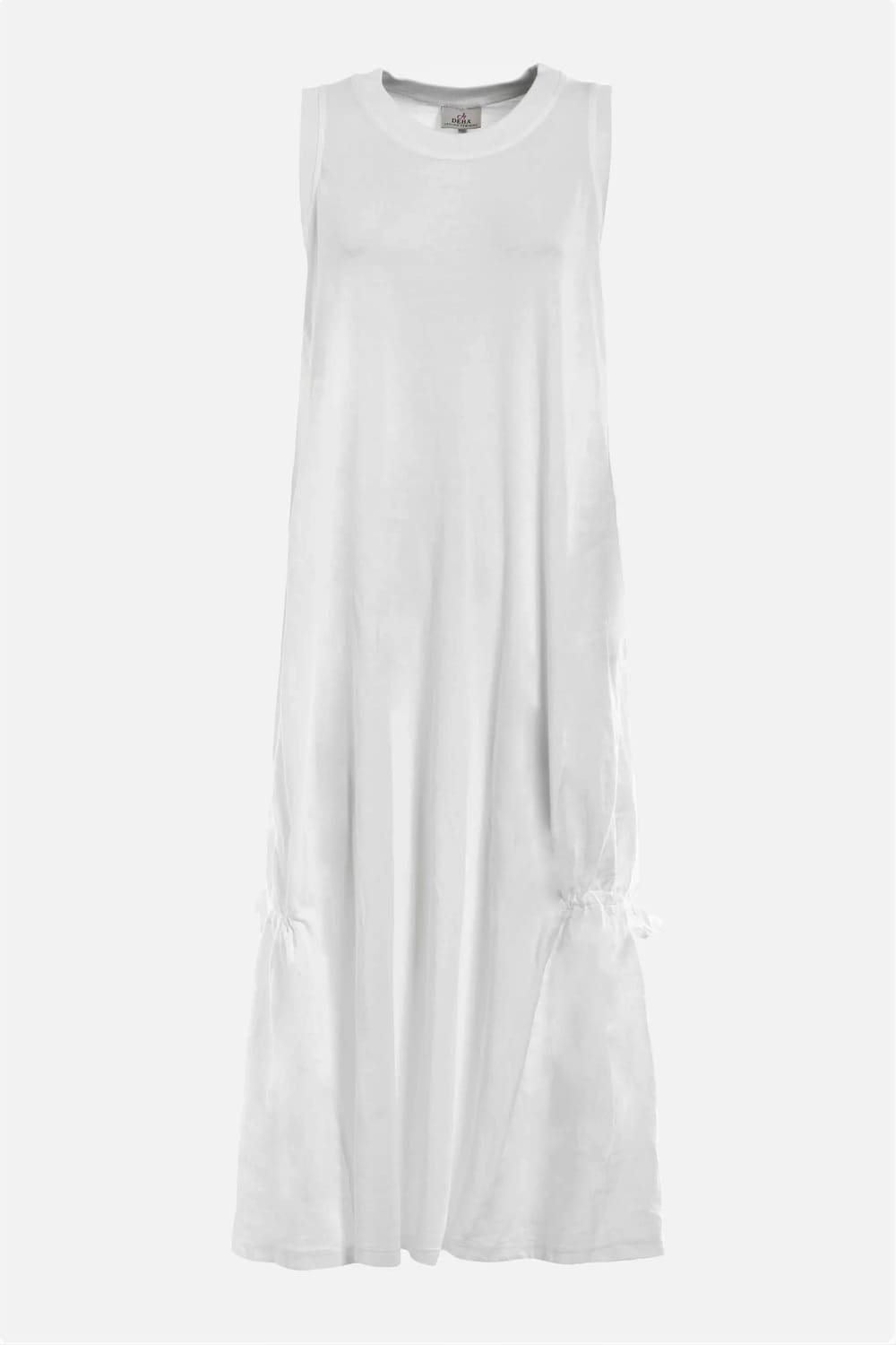Длинное платье из хлопка и льна DEHA D83224