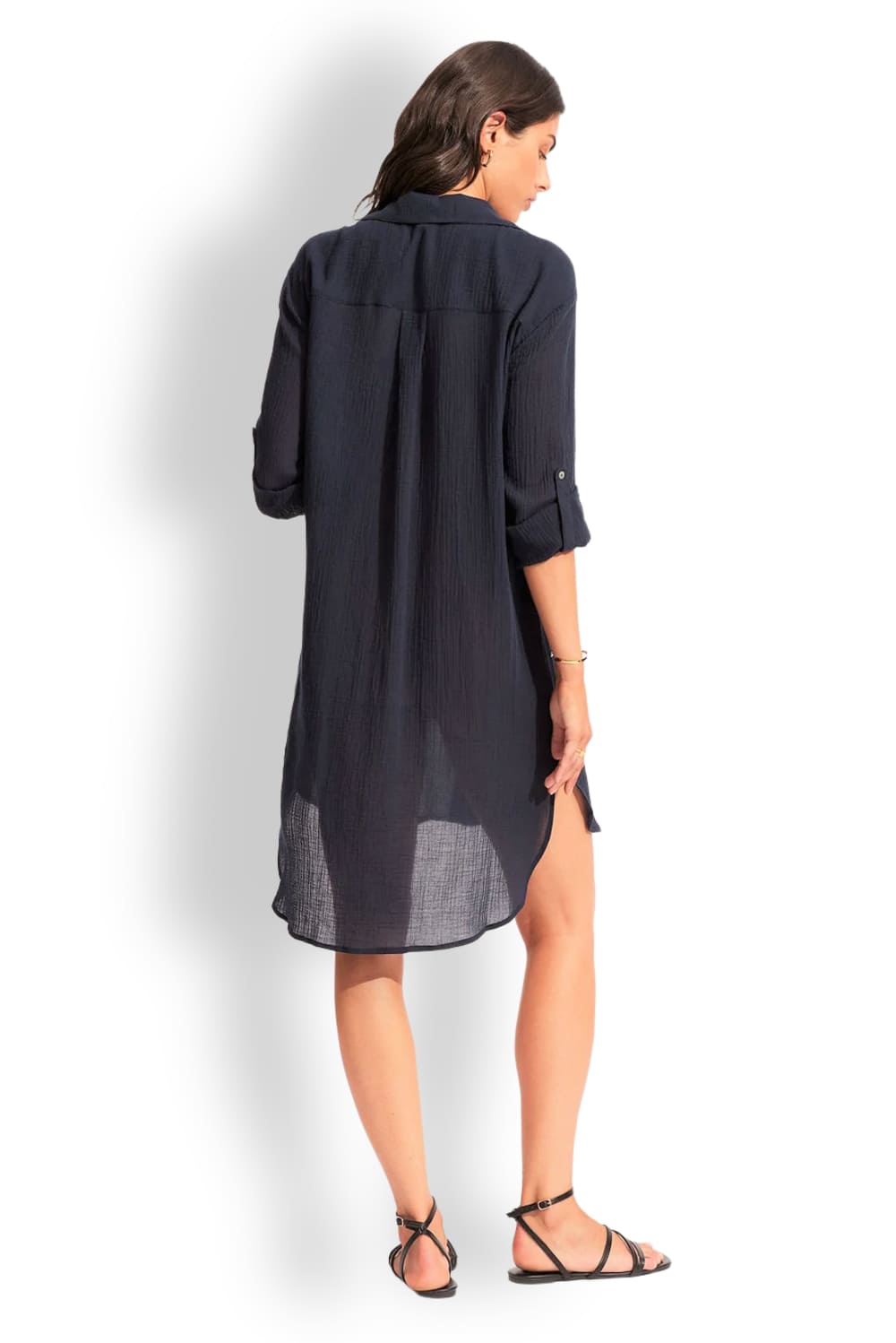 Пляжная туника из хлопка Seafolly 53108-CU