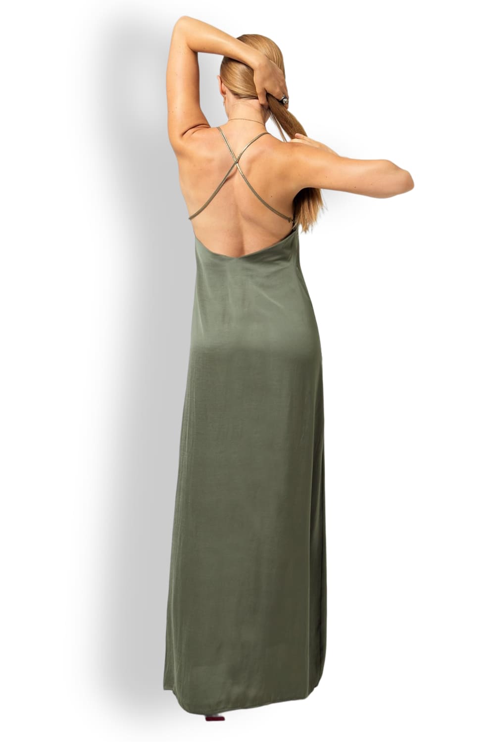 Длинный сарафан из вискозы с открытой спиной Beliza DORA