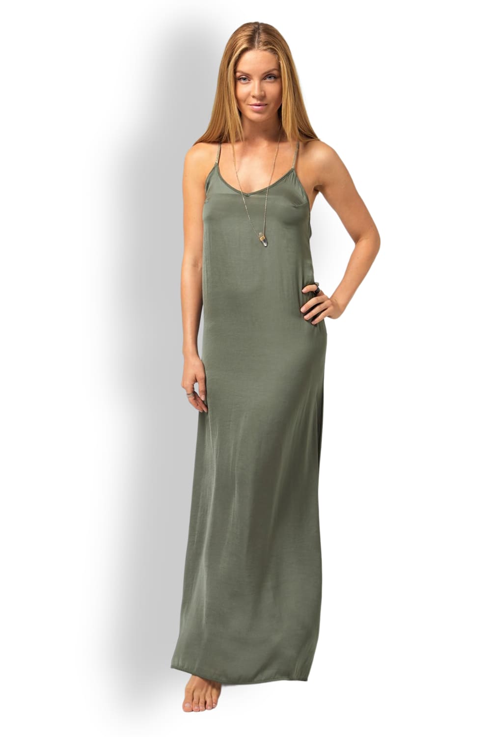 Длинный сарафан из вискозы с открытой спиной Beliza DORA