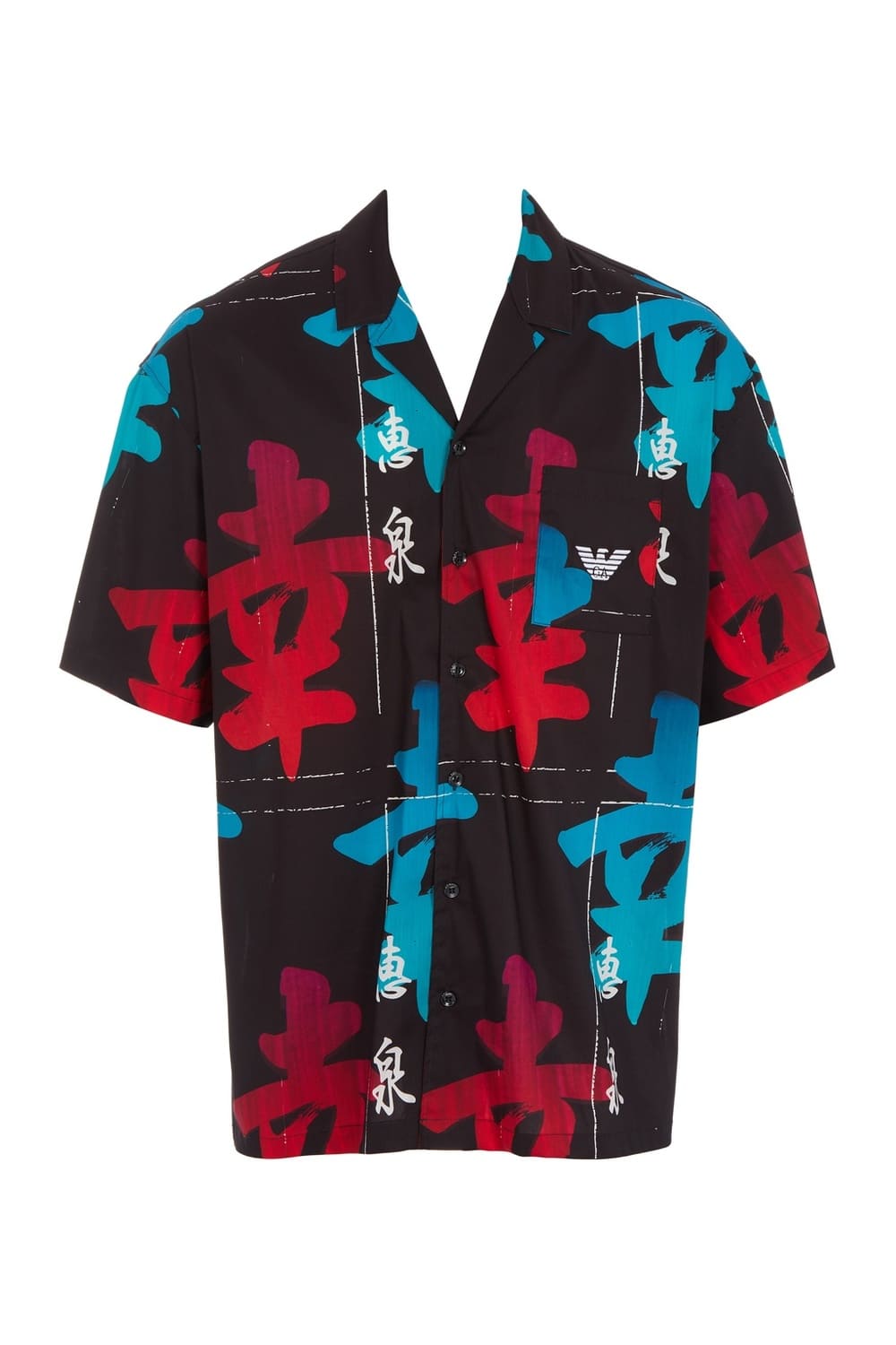 Мужская рубашка с коротким рукавом Emporio Armani 211846 3R466