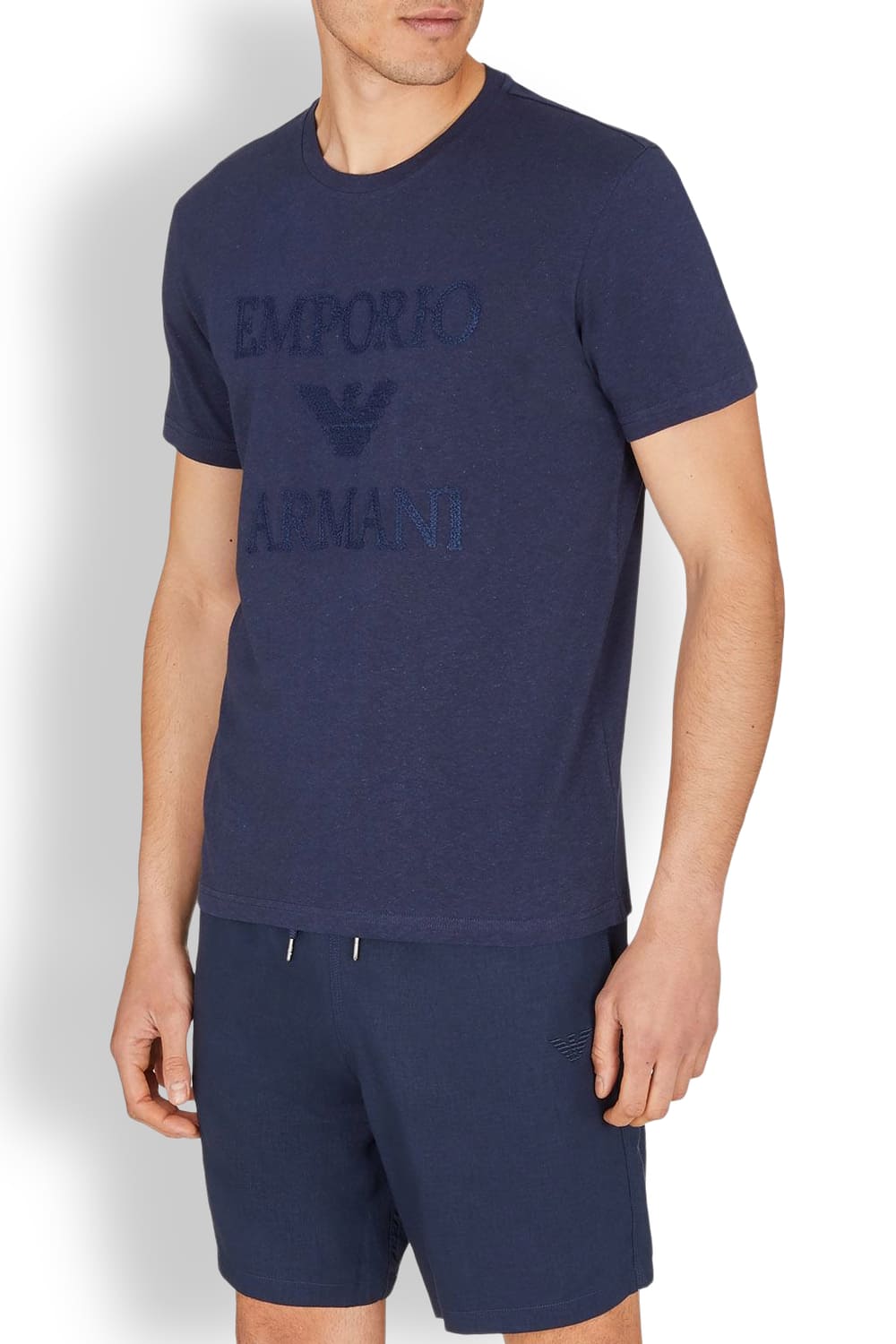 Мужской комплект (футболка с коротким рукавом и шорты) Emporio Armani 211818 3R485/211864 3R467